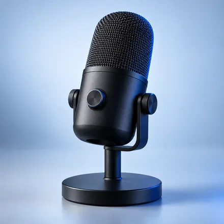 Illustrative creator mic product render